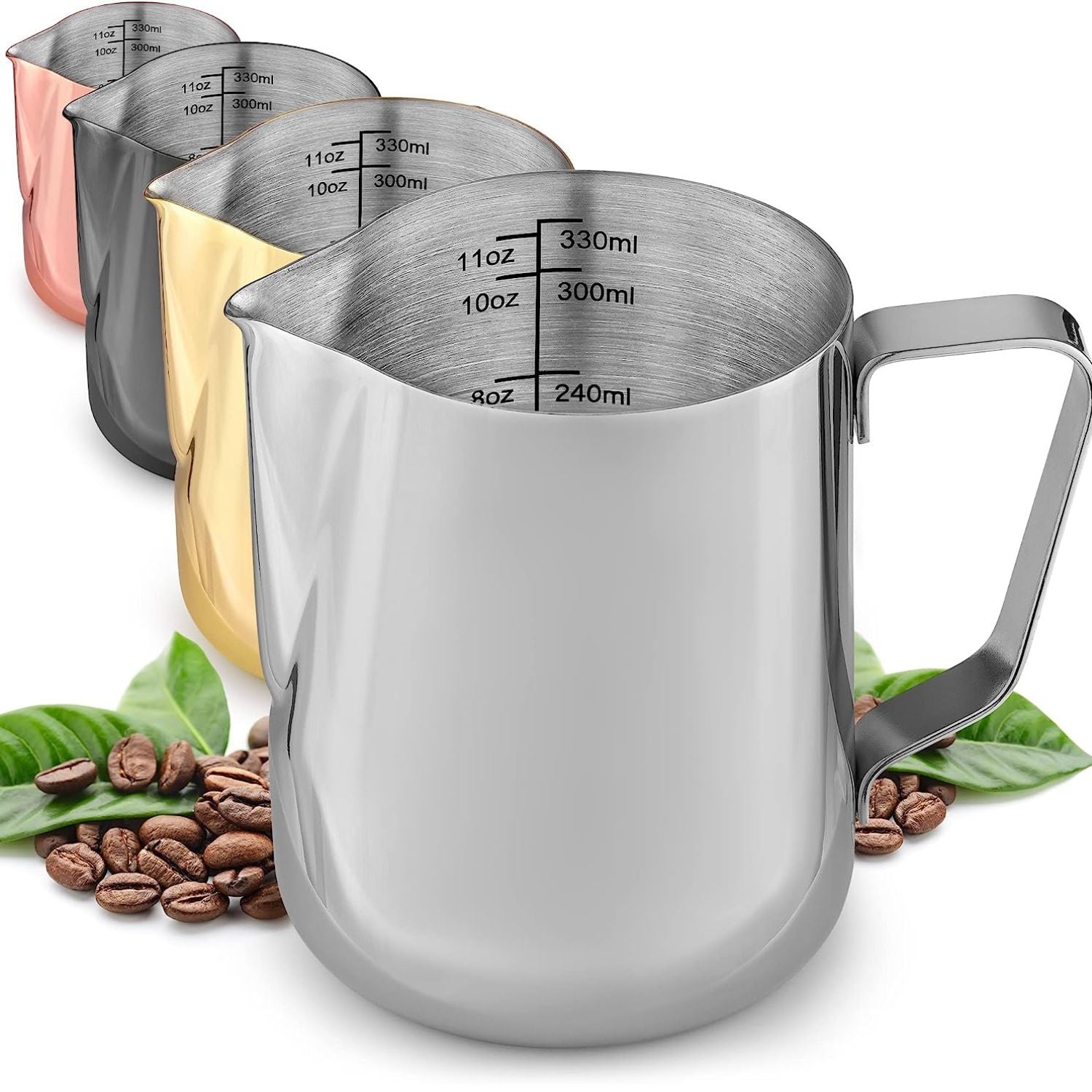 Zulay Kitchen - Stainless Steel Milk Frothing Pitcher (20oz)