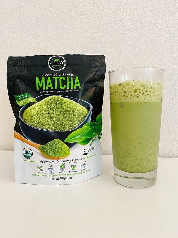 Jade Leaf Matcha, Organic Japanese Matcha Latte Mix, Powdered Tea, 3.5 oz 