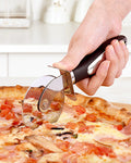 Zulay Kitchen Specialty Kitchen Tools Collection - Slicing Pizzia Using Pizza Cutter. 