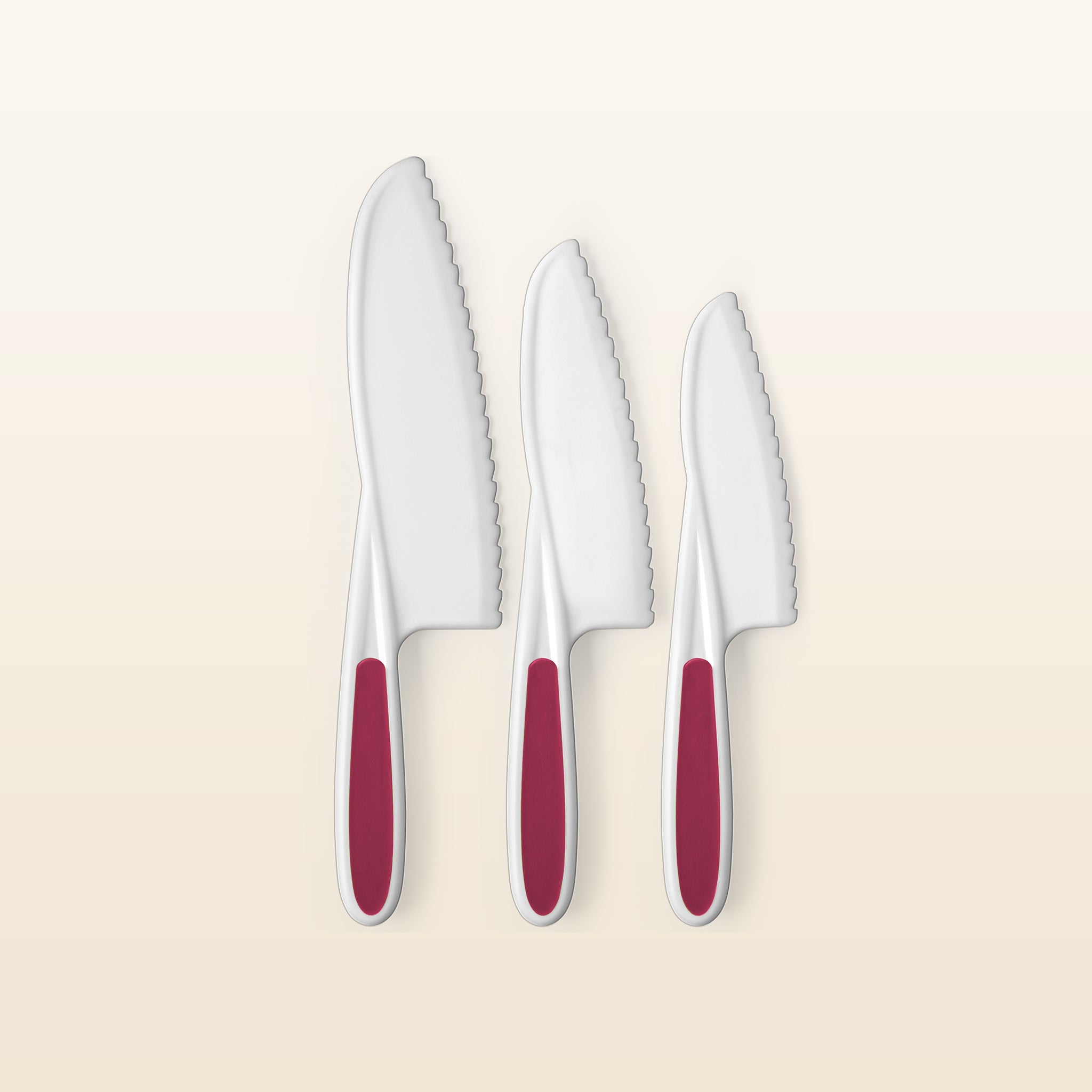 Kids Knife Set - Cranberry by Zulay Kitchen