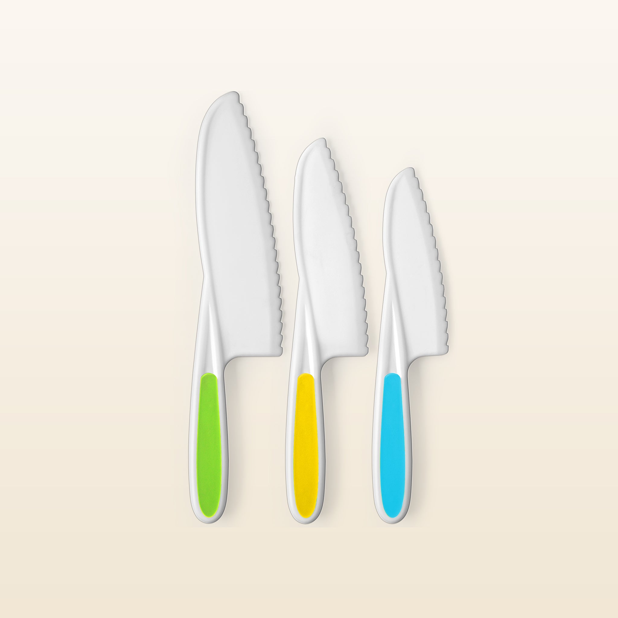 Kids Knife Set - Light Green, Light Blue,Yellow by Zulay Kitchen