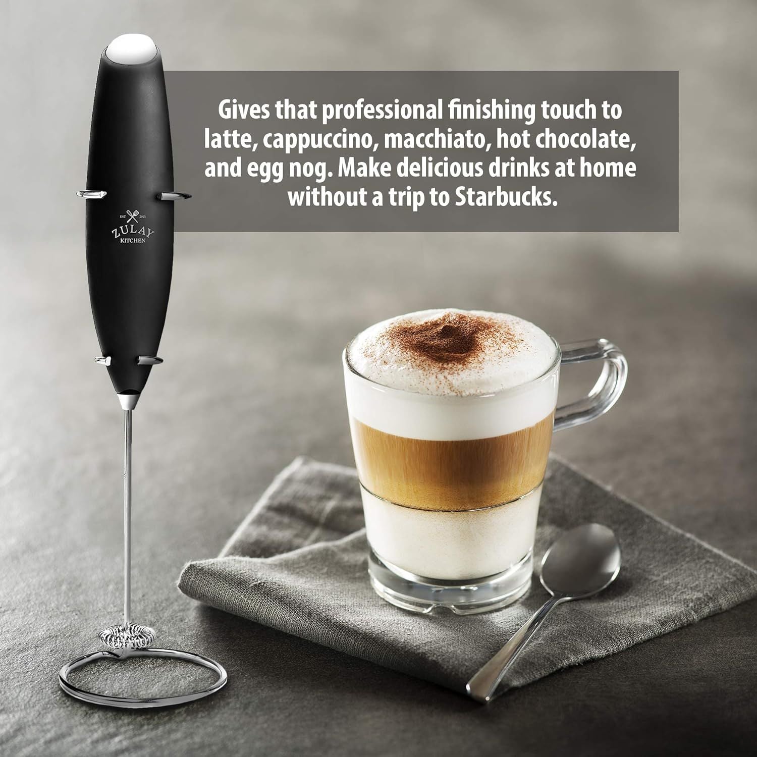 Zulay Kitchen Espresso Machine with Frother