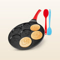 Mini Pancake Maker With 7 Animal Face Designs Plus 2 Bonus Spatulas by Zulay Kitchen