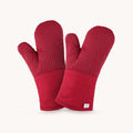 Professional Heat-Resistant Oven Mitts Red by Zulay Kitchen