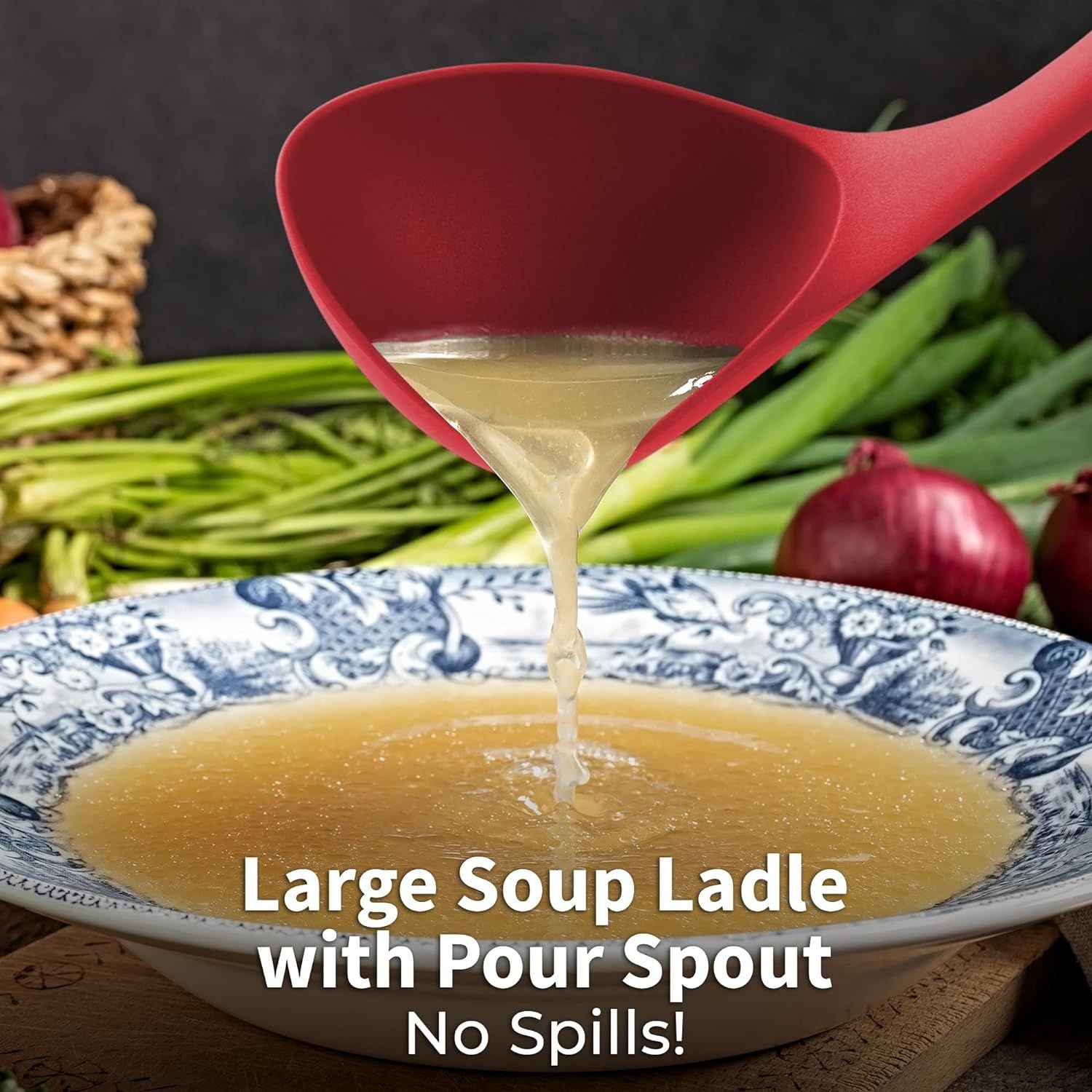 Nylon Soup Ladles Reinforced with Fiberglass by Hutzler LOPOL