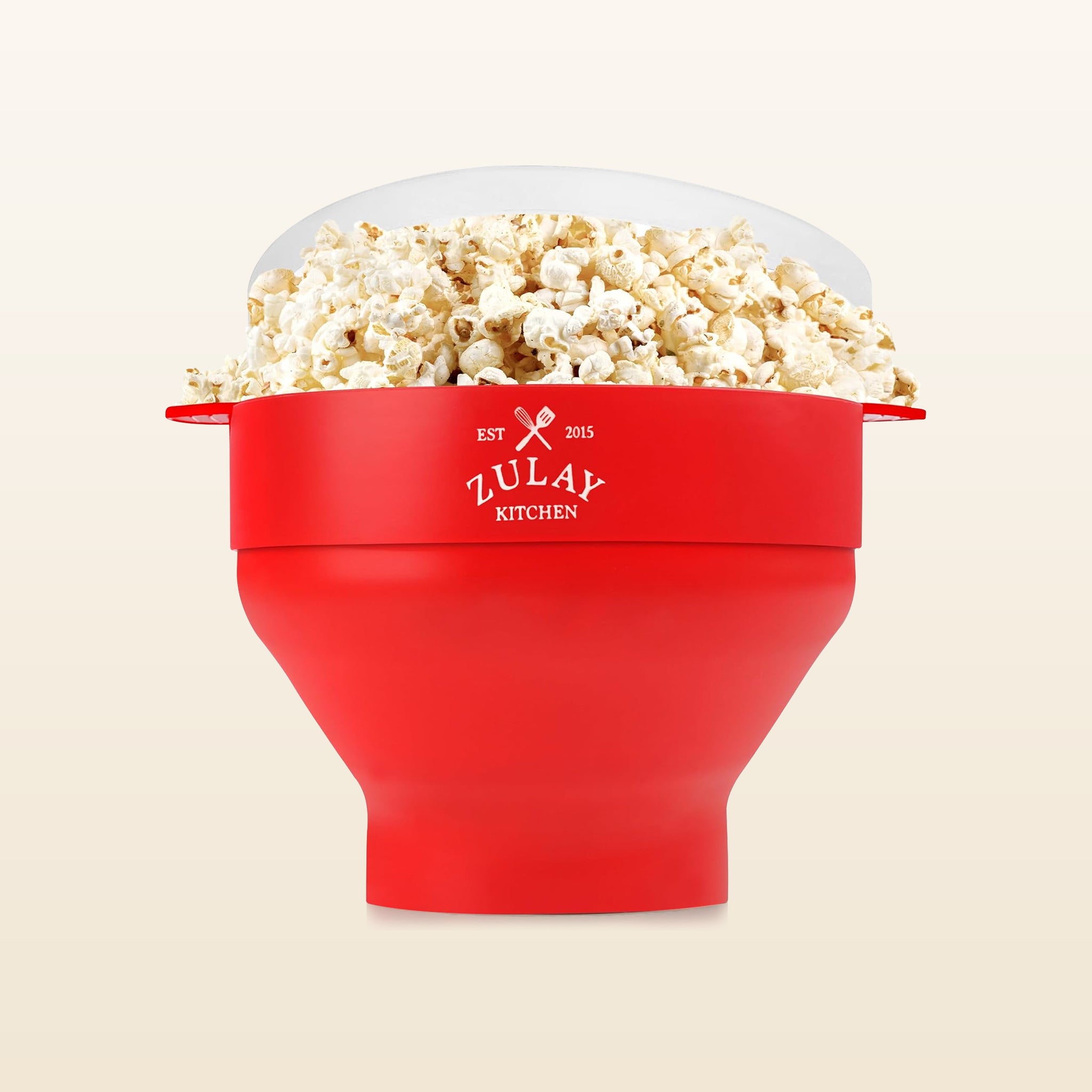 Zulay Kitchen Silicone Popcorn Popper - Classic Red by Zulay Kitchen