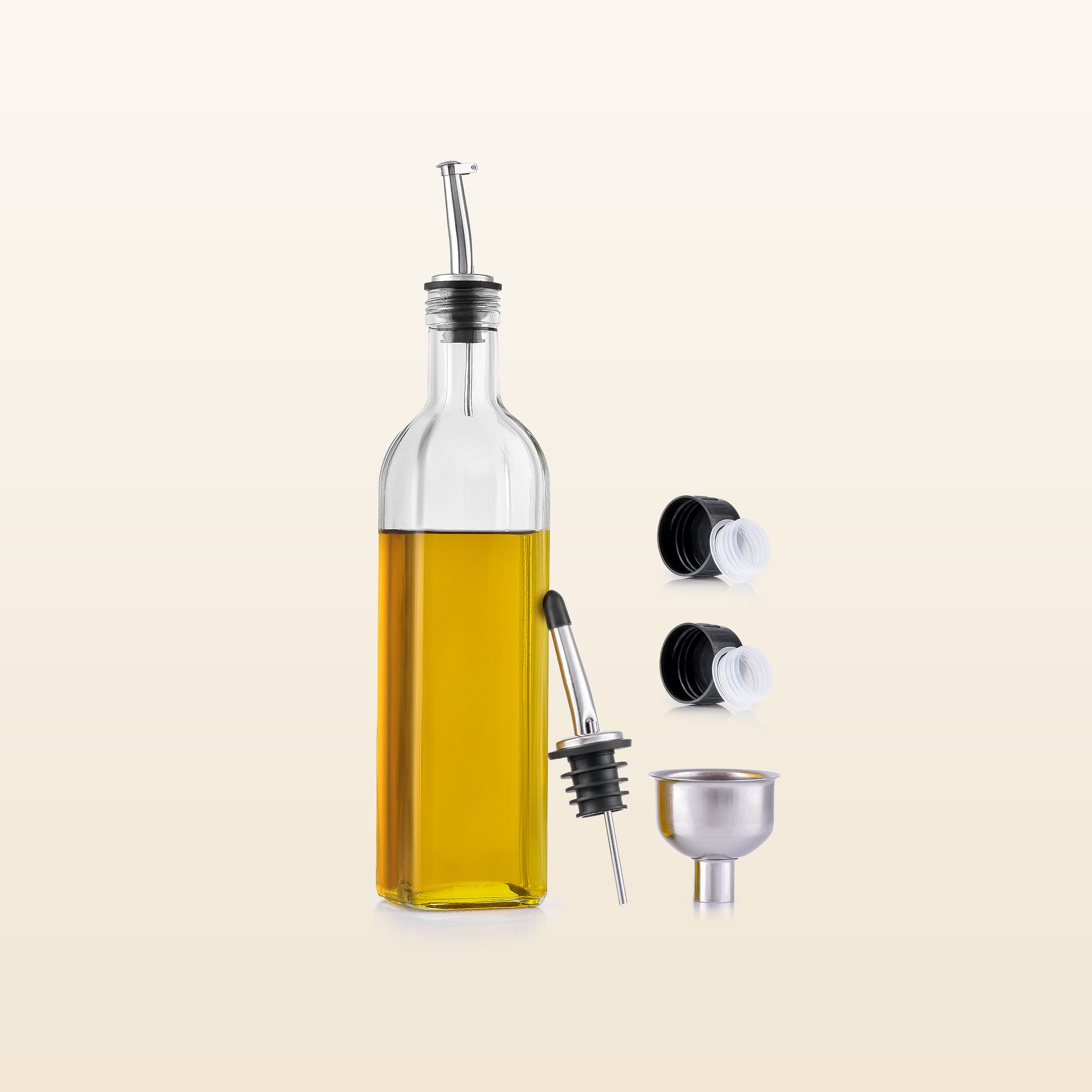 Olive Oil Dispenser Bottle with Accessories - 1 Pack Clear by Zulay Kitchen