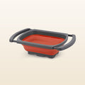 Collapsible Colander With Extendable Handles - Red by Zulay Kitchen