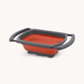 Collapsible Colander With Extendable Handles - Red by Zulay Kitchen