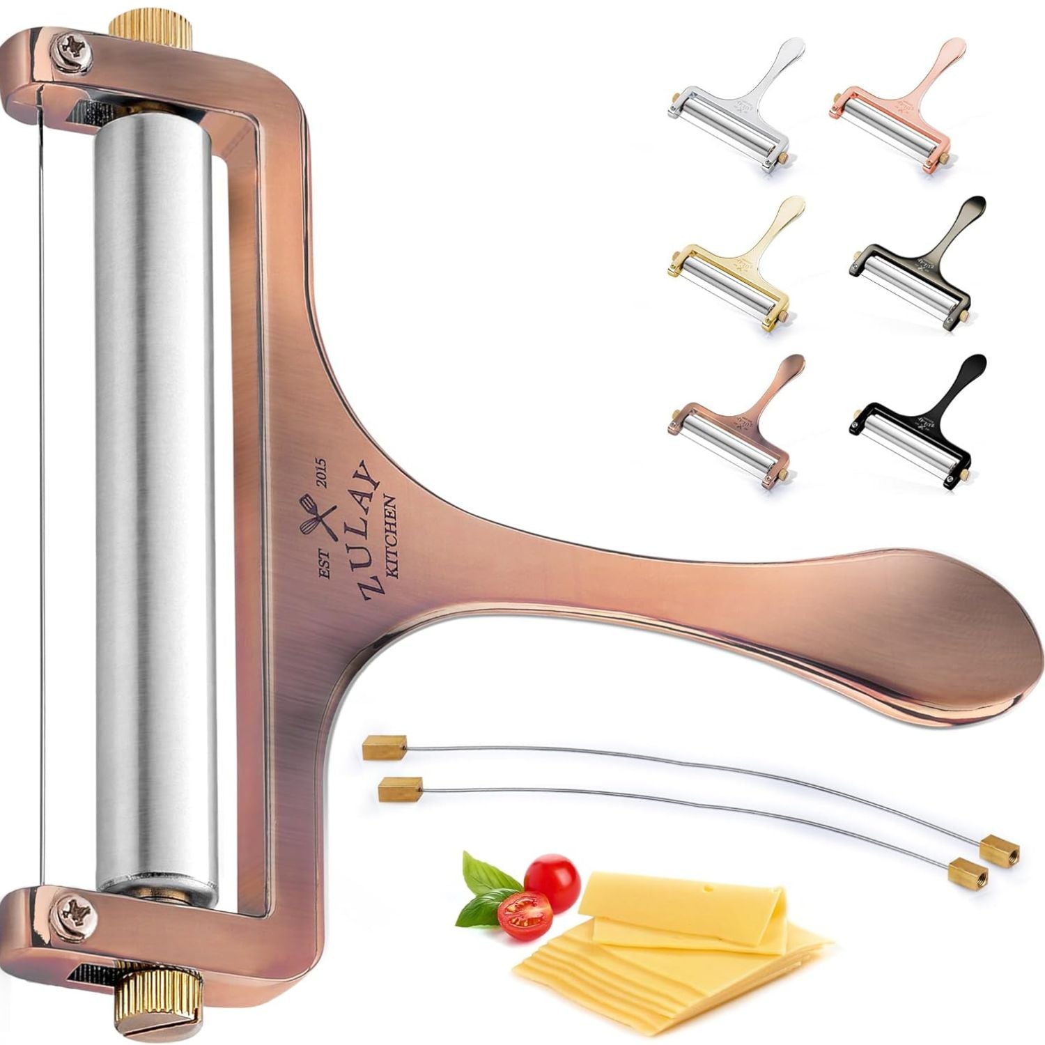 Wire Cheese Slicer - Copper by Zulay Kitchen