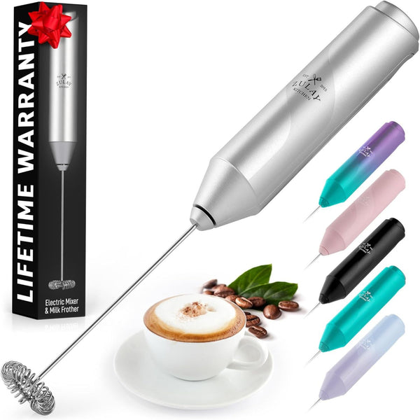 Executive Series Ultra Premium Gift Milk Frother for Coffee - White