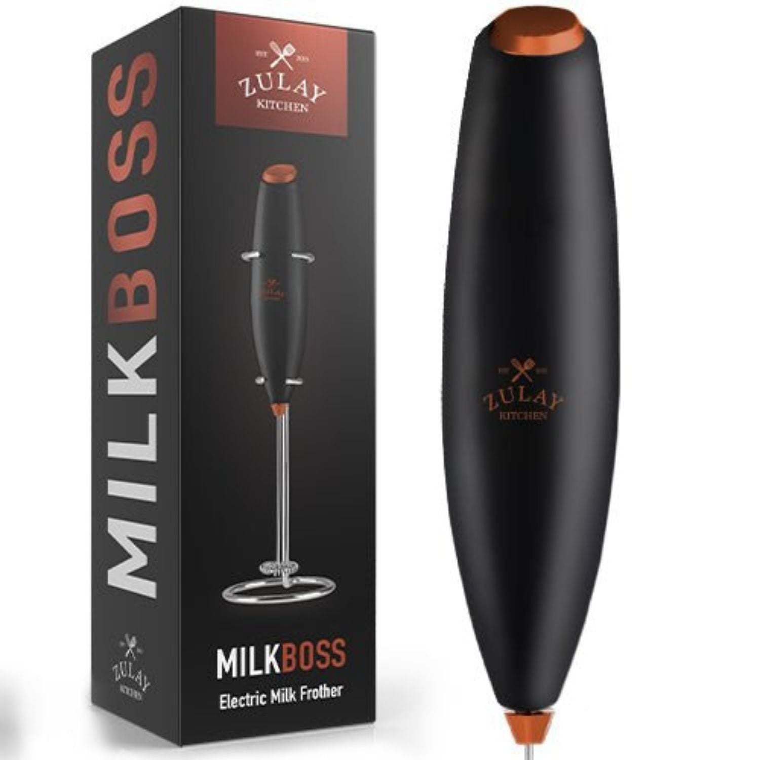 Milk Boss Milk Frother (Without Stand) Gray