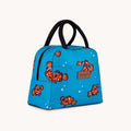 Insulated Tote Lunch Bag With Soft Padded Handles - Teal with Fishes by Zulay Kitchen