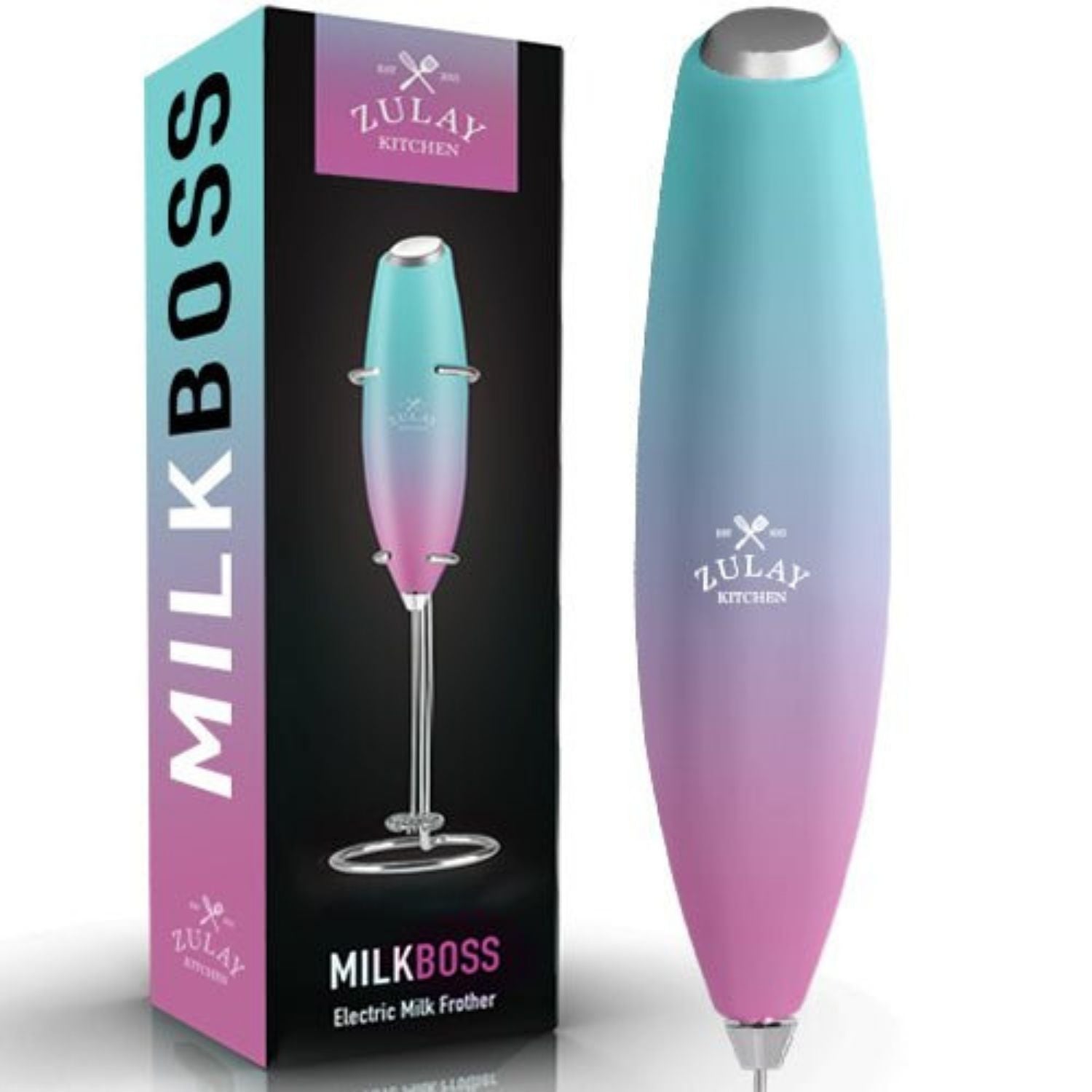 Zulay Kitchen Milk Boss Electric Milk Frother. B22