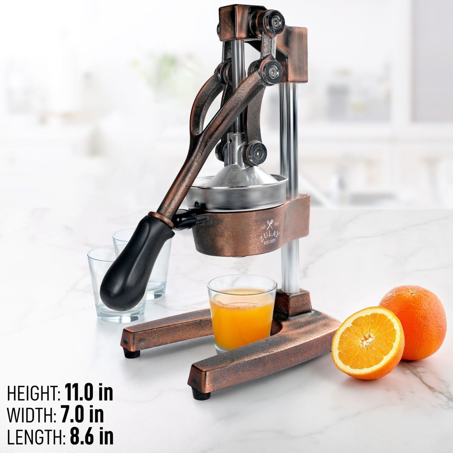 Zulay Kitchen Juice Vortex Lemon & Orange Juicer - Electric Citrus Squeezer  & Presser - Rechargeable Juicer Machine - Wireless Portable Juicer - USB  Charger & Cleaning Brush Included (Black/Silver) - Yahoo Shopping