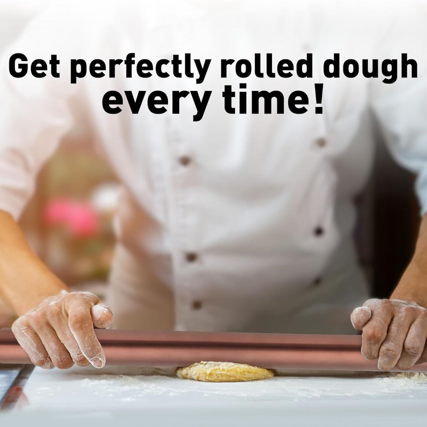 Achieve Perfectly Rolled Dough Rolling Pin by Zulay Kitchen