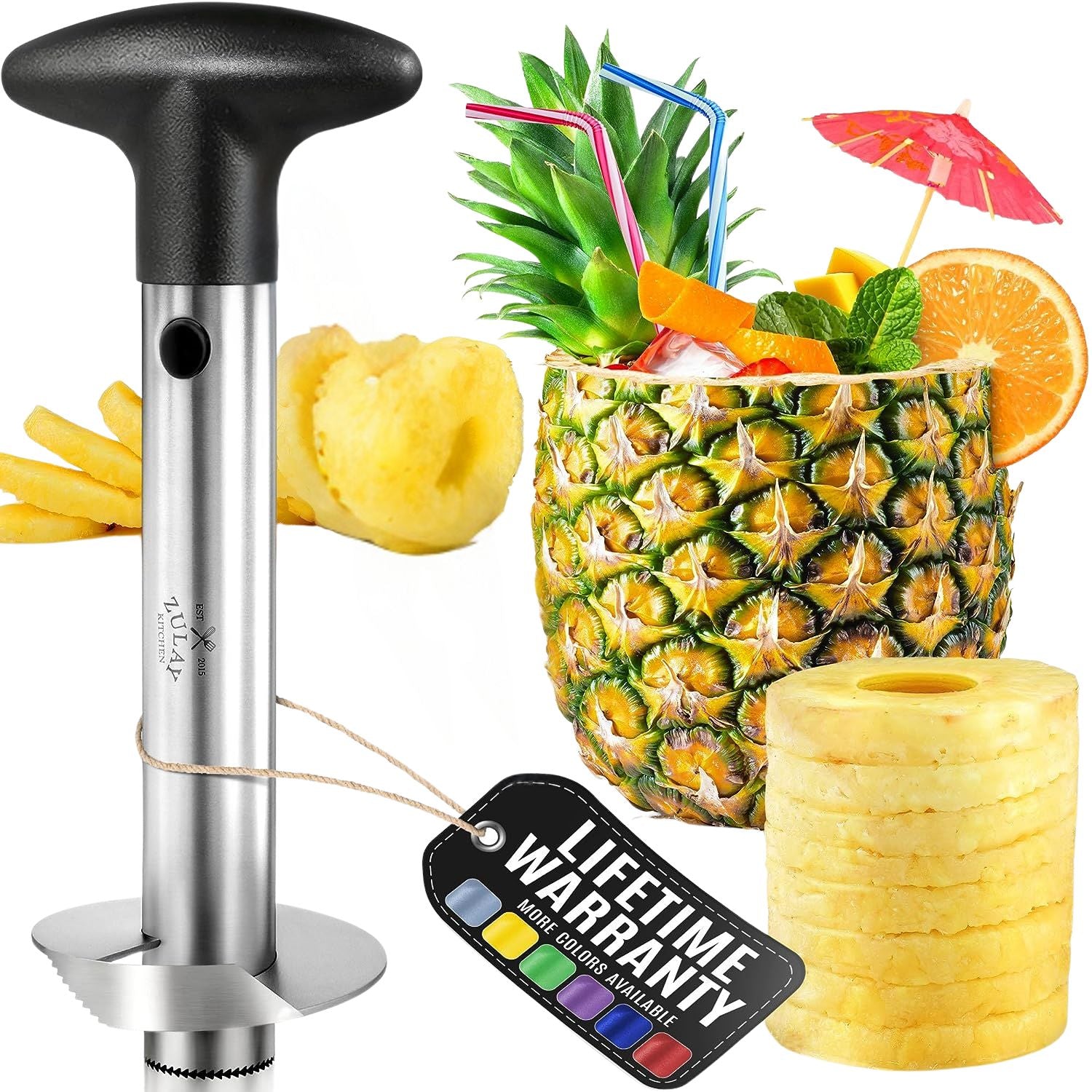 Pineapple Corer - Black by Zulay Kitchen