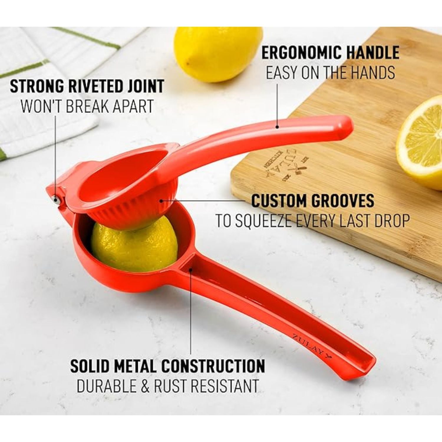 Rust Resistant Premium Lemon Squeezer by Zulay Kitchen