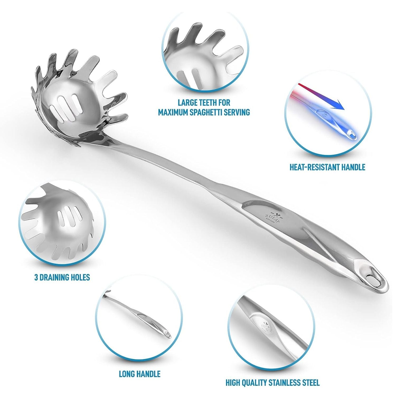  Zulay Heavy Duty Stainless Steel Measuring Spoons with