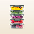 Snap Lock Glass Food Containers by Zulay Kitchen