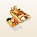 Cheese Board Platter Set - Bamboo by Zulay Kitchen