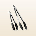 Stainless Steel Tongs Set - 12