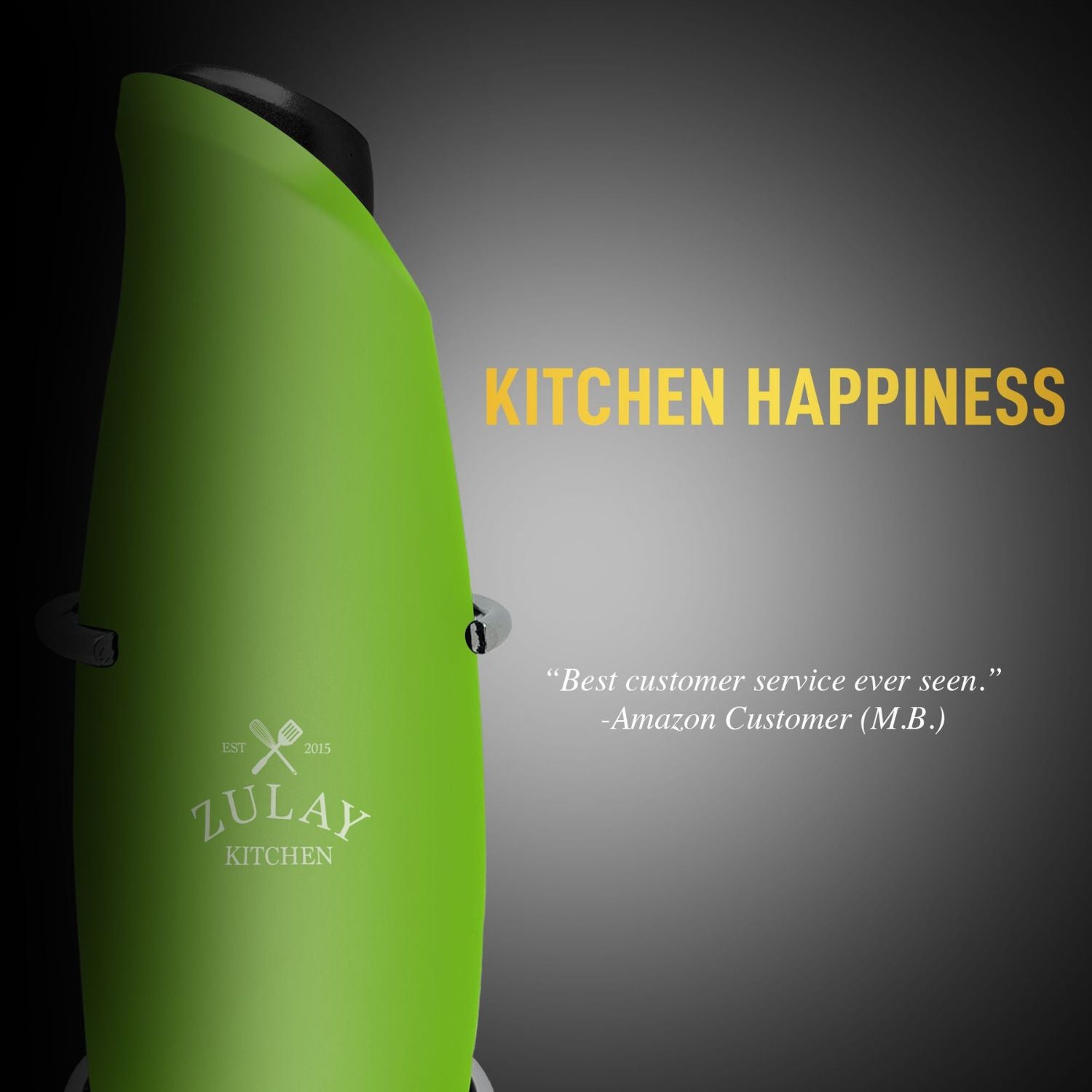 Zulay Kitchen Original Handheld Milk Frother - Green