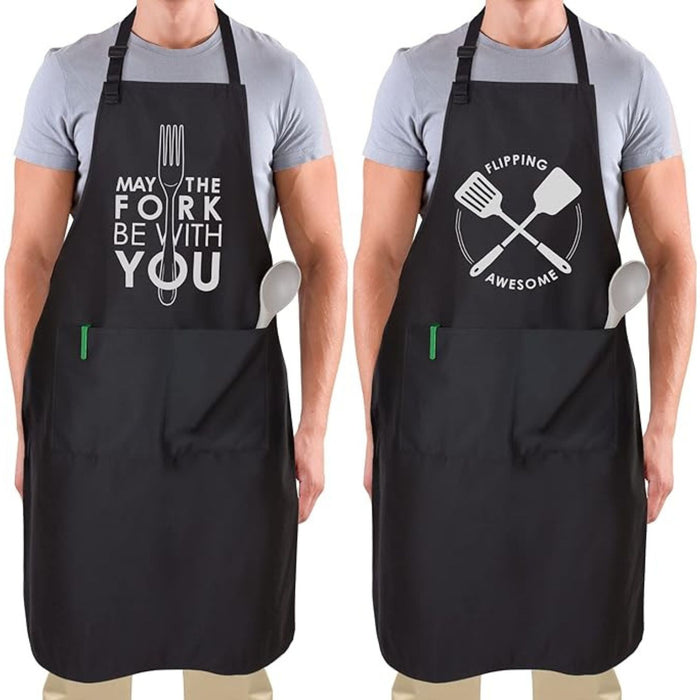 Funny Aprons for Men, Women & Couples | Zulay Kitchen