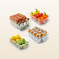 Large Clear Refrigerator Organizer Bins by Zulay Kitchen