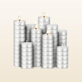 Tea Lights Candles - Unscented 100 Pack by Zulay Kitchen