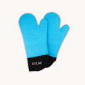 Silicone Oven Mitts Set Light Blue by Zulay Kitchen