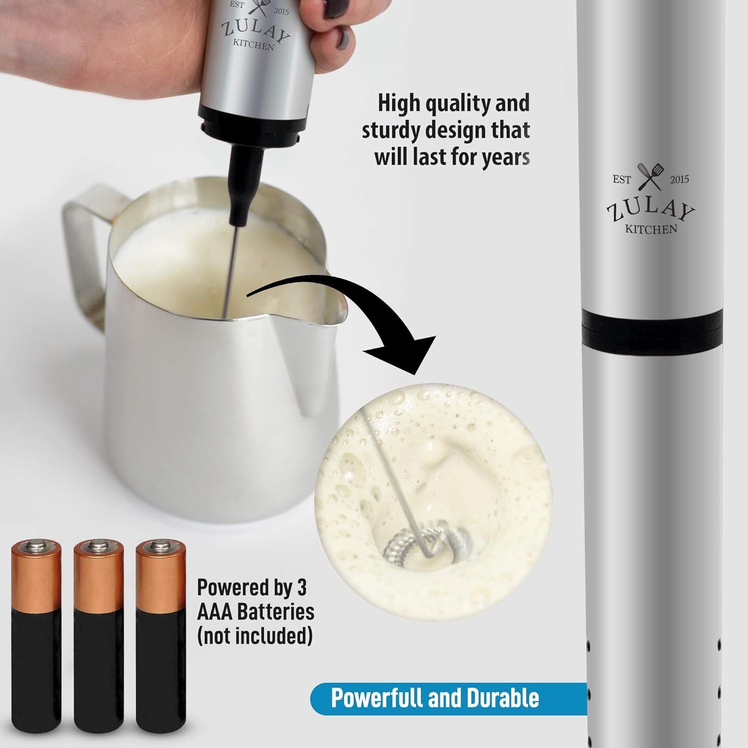 To Go Milk Frother with Case