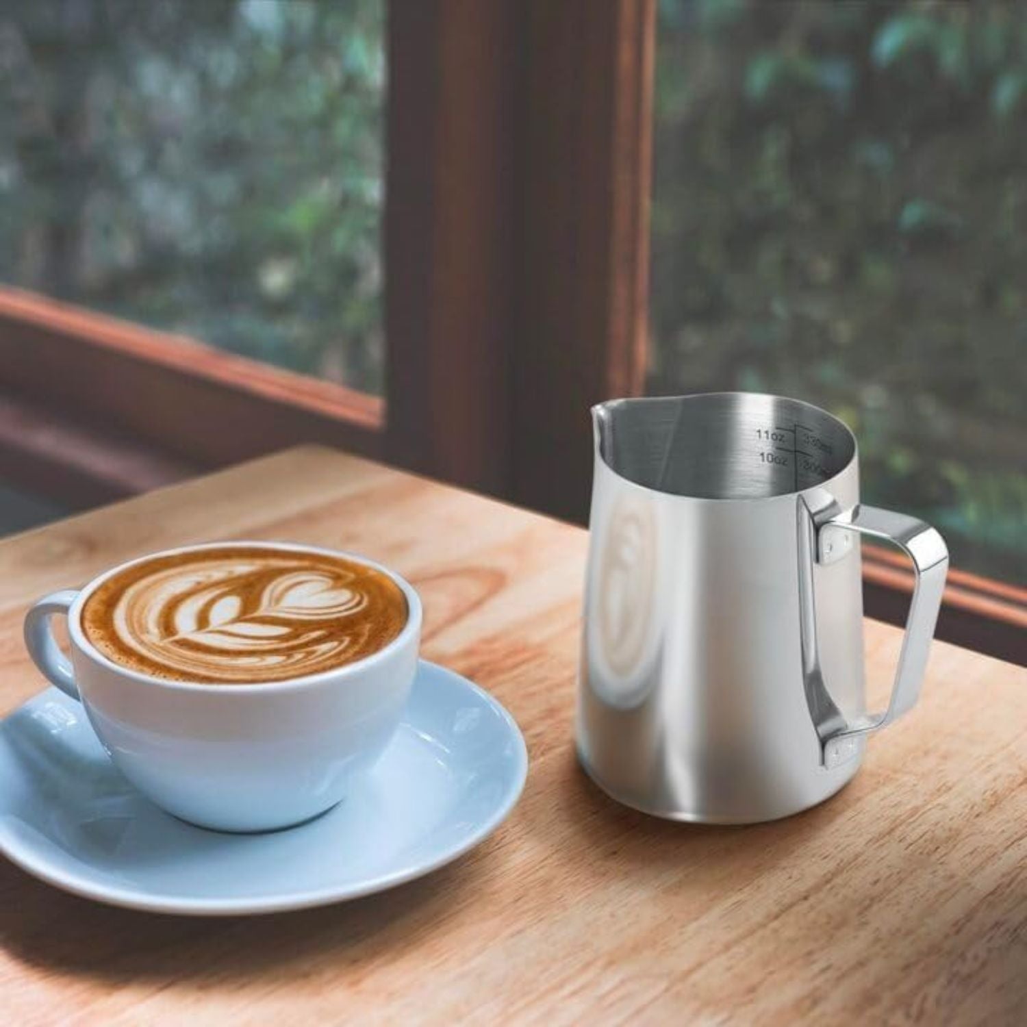 Stainless Steel Milk Frothing Cup Cappuccino Coffee Latte Art