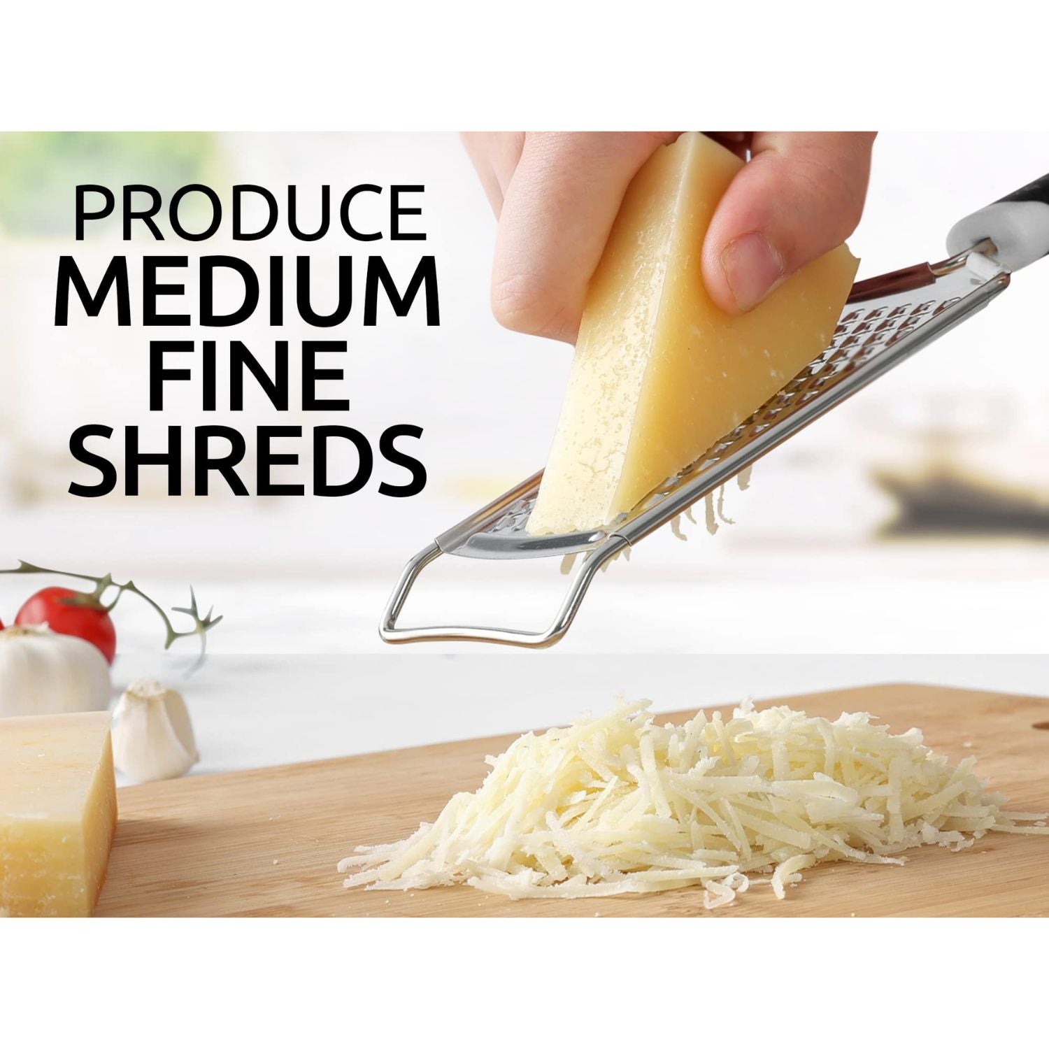 Produce Fine Shreds Flat Cheese Grater by Zulay Kitchen