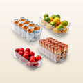 Clear Refrigerator Organizer Bins	Medium 12.5