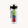 Fruit Infuser Water Bottle with Time Marker - Onynx Black by Zulay Kitchen