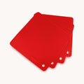 Silicone Trivet Mat Set - 4 Pack (7”x7”) - Red by Zulay Kitchen