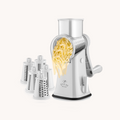 Rotary Cheese Grater with 5 Interchangeable Blades - White by Zulay Kitchen