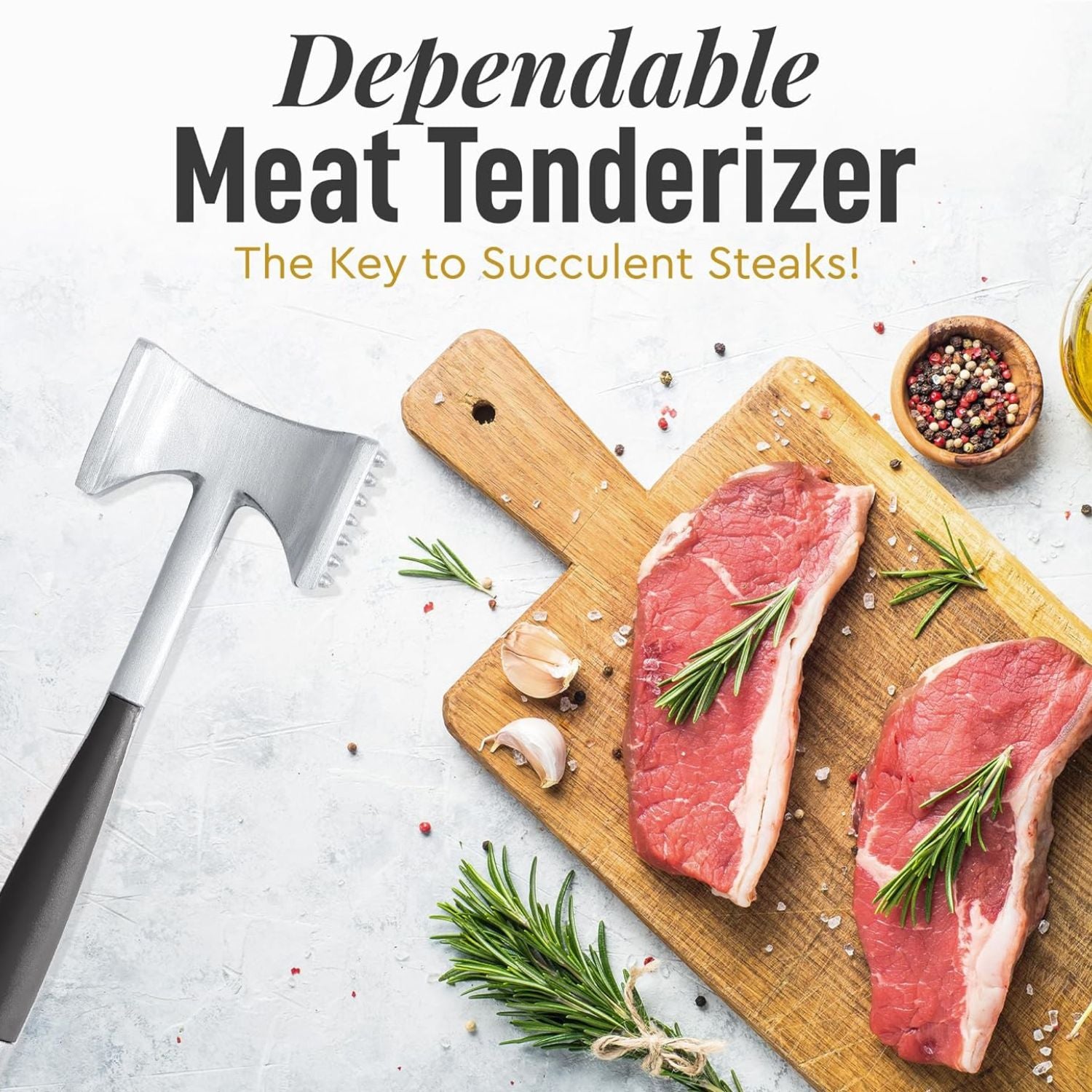 Double-Sided Meat Tenderizer by Zulay Kitchen