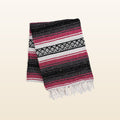 Authentic Mexican Blankets - Grey Fuchsia by Zulay