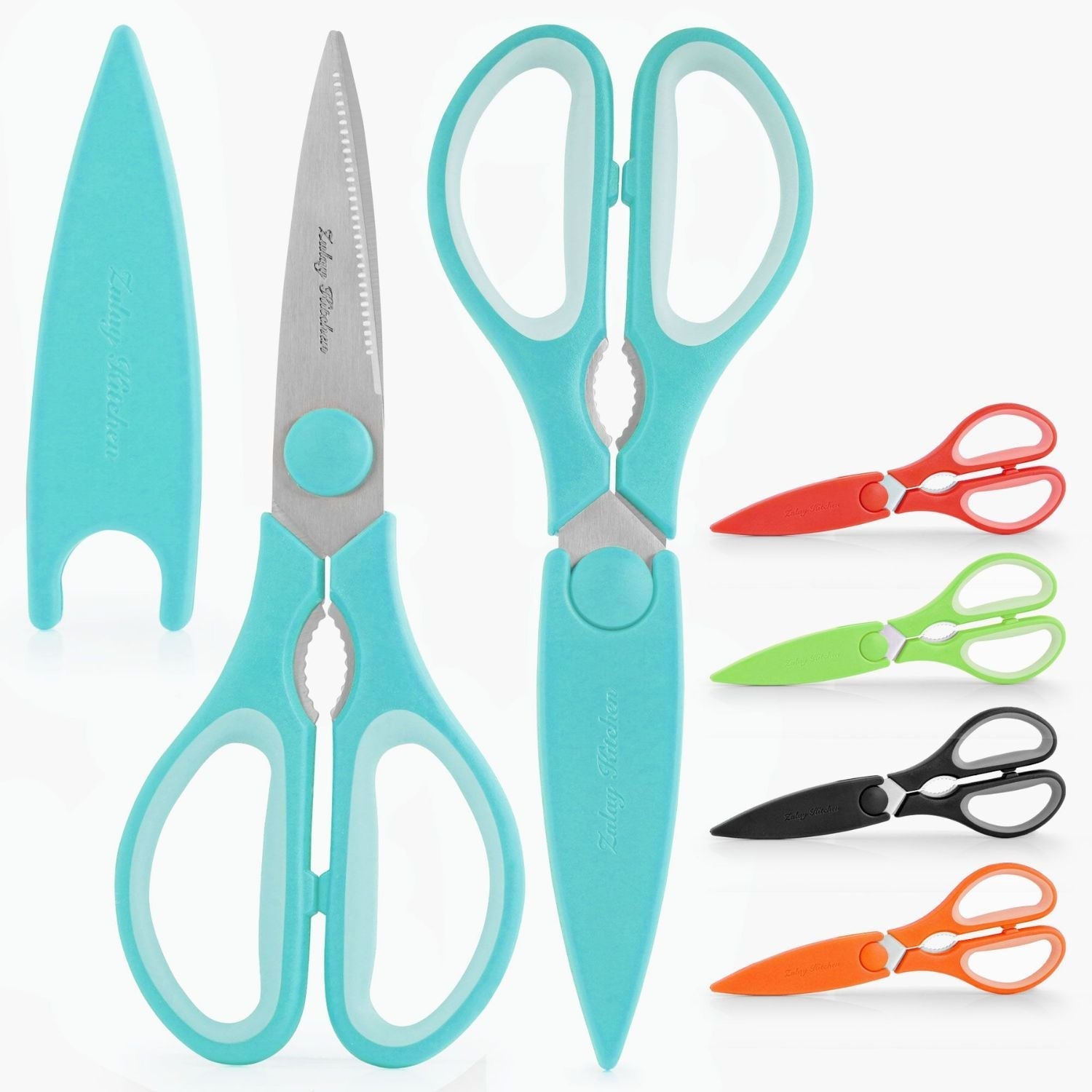  Zulay Kitchen Spring-Loaded Poultry Shears - Premium