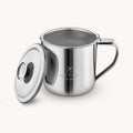 Stainless Steel Bacon Grease Container with Strainer Silver by Zulay Kitchen