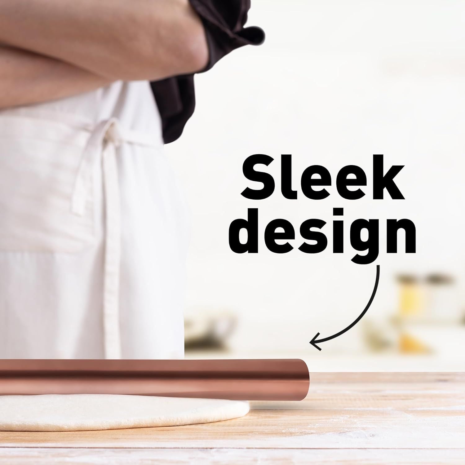 Sleek Design Rolling Pin by Zulay Kitchen