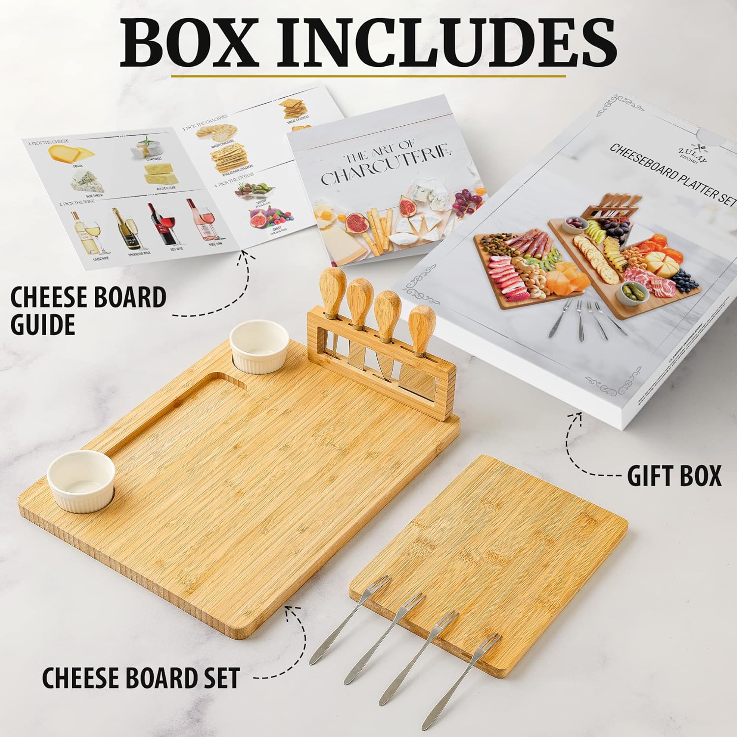 Complete Charcuterie Board Set by Zulay Kitchen