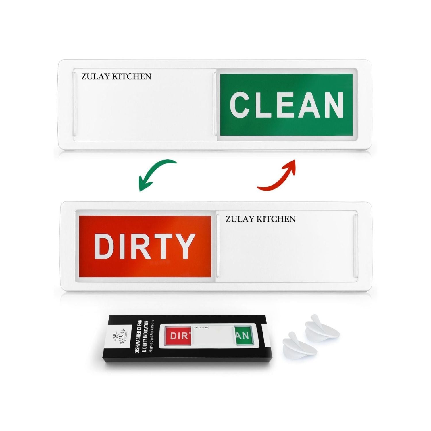 Dishwasher Clean Dirty Magnet Sign by Zulay Kitchen