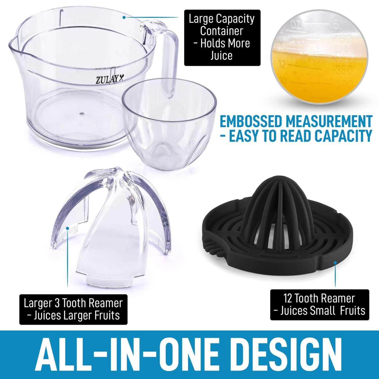 Efficient Design Citrus Juicer Reamer by Zulay Kitchen