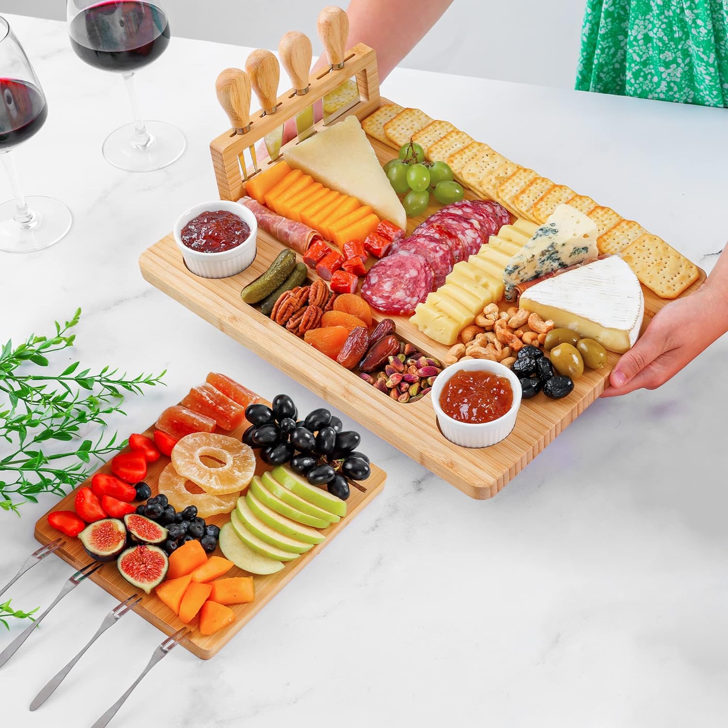 Elegant Party Cheese Platter Set by Zulay Kitchen