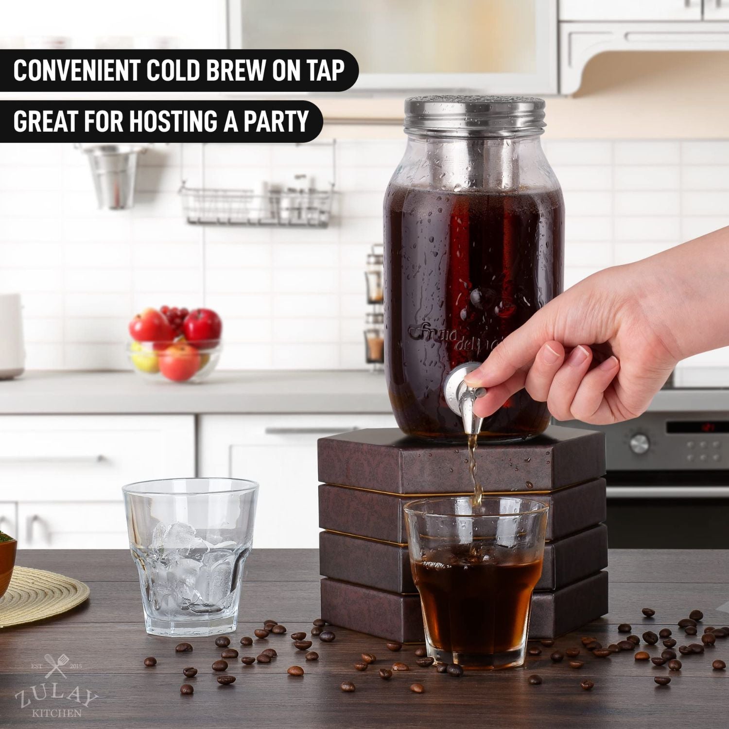 Great For Hosting A Party Cold Brew Jug by Zulay Kitchen