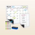 Magnetic Dry Erase Calendar Whiteboard Kit -Classic by Zulay Kitchen