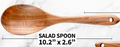 Teak Wood Utensils Set (6 Pc Set)  Salad Spoon - Replacement Part